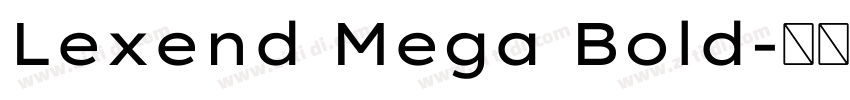 Lexend Mega Bold字体转换